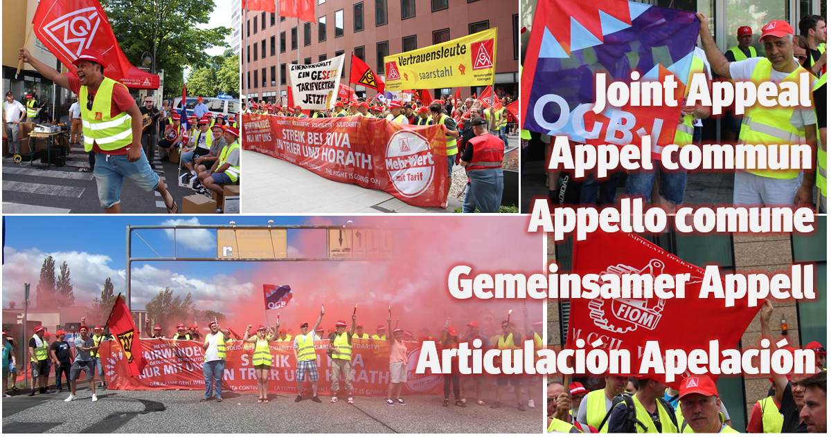 European trade unions’ call: Bring back collective bargaining at RIVA